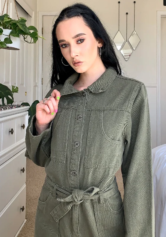 Dark Green Jumpsuit