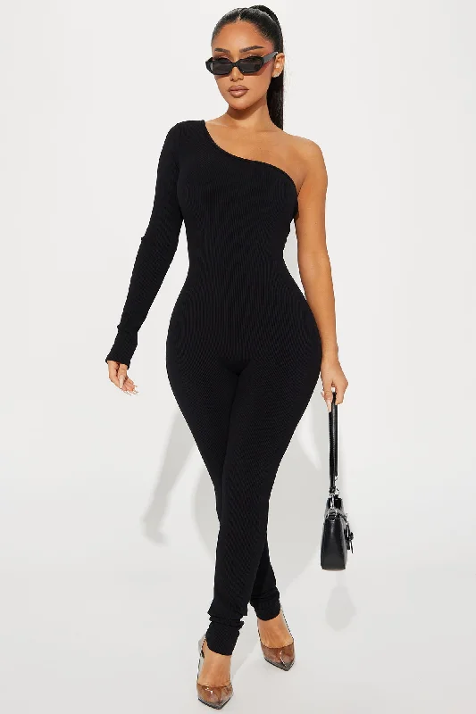 Katia Snatched Jumpsuit - Black