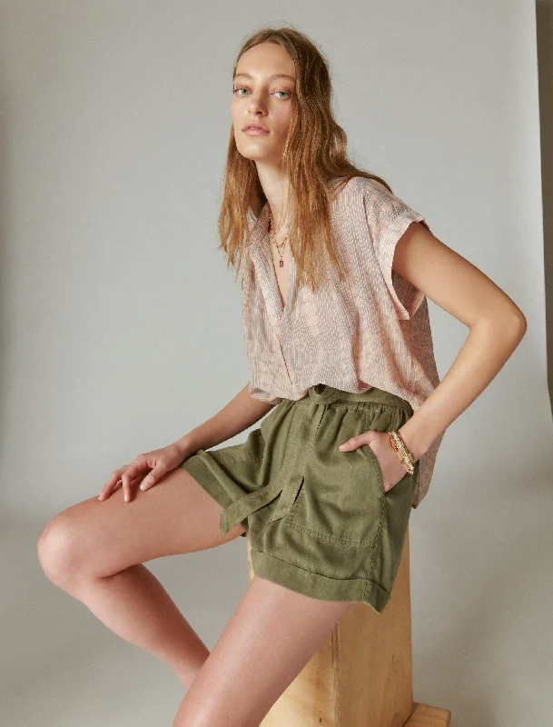 Lucky Brand Women's Paperbag Shorts