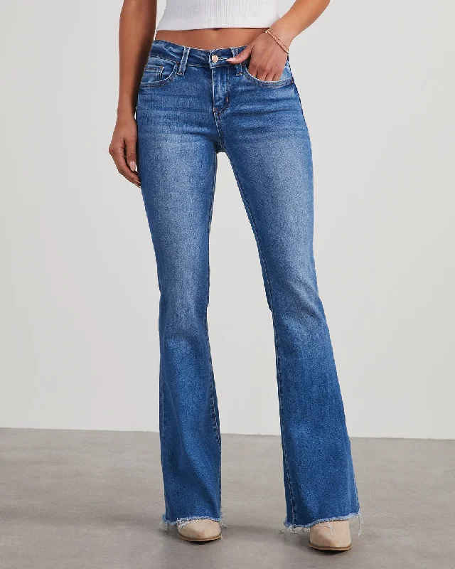 Jeffrey Mid Rise Flare Jeans