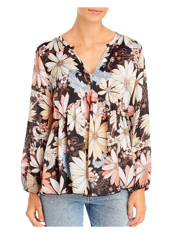 Womens Empire Waist V-Neck Blouse