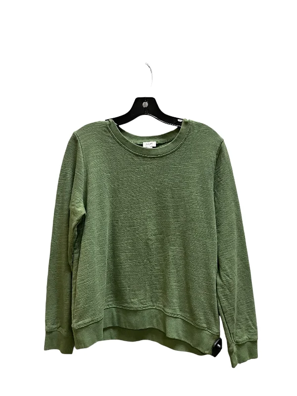 Top Long Sleeve By J. Crew In Green, Size: M