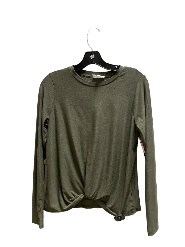 Top Long Sleeve By Olive And Oak In Green, Size: S