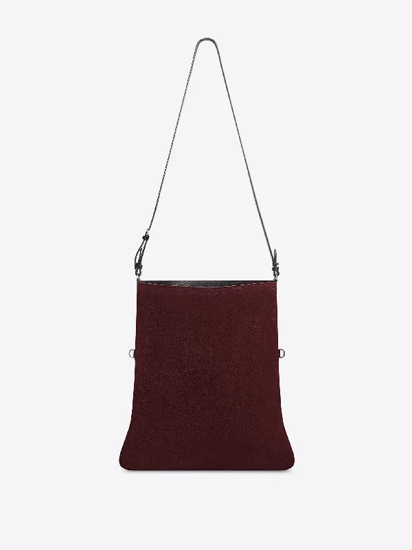 Suede tote bag