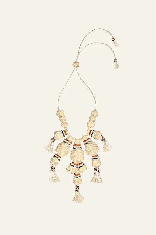 Jump For Joy Necklace in Ecru