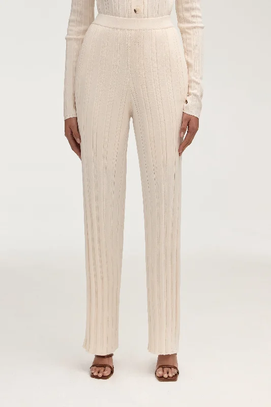 Becca Knit Ribbed High Waist Pants