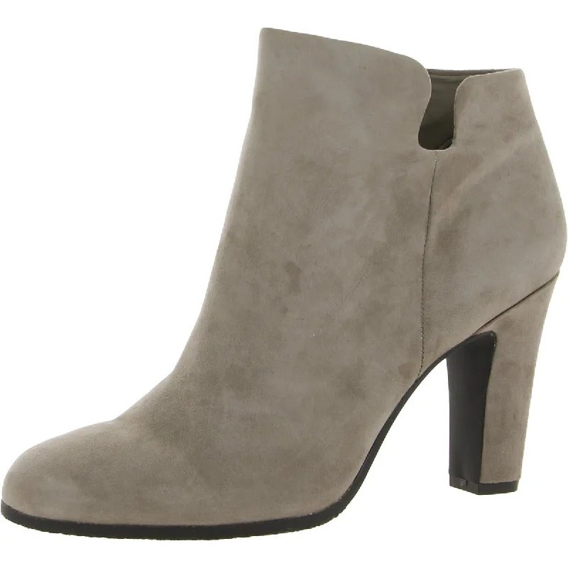 Shelby Womens Solid Round Toe Ankle Boots