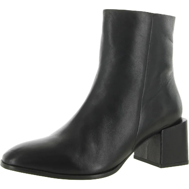 Siesta Womens Leather Round Toe Mid-Calf Boots