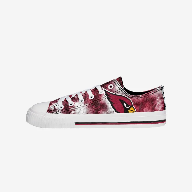 Arizona Cardinals Womens Red Low Top Tie-Dye Canvas Shoe