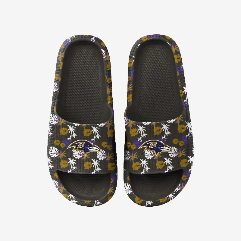 Baltimore Ravens Womens Floral Pillow Slide