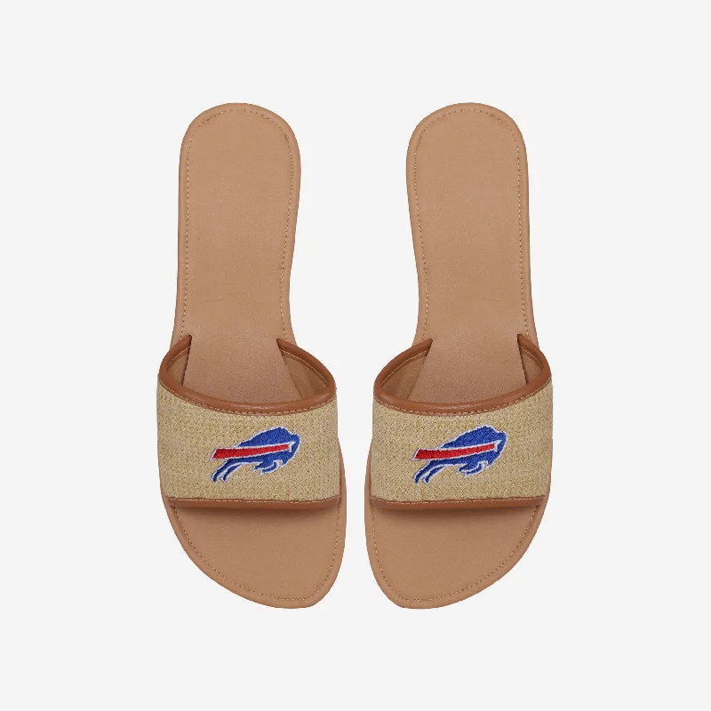 Buffalo Bills Womens Straw Slide