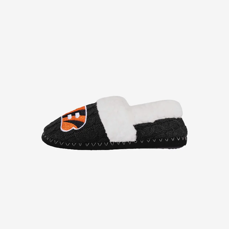 Cincinnati Bengals Womens Team Color Moccasin Slipper