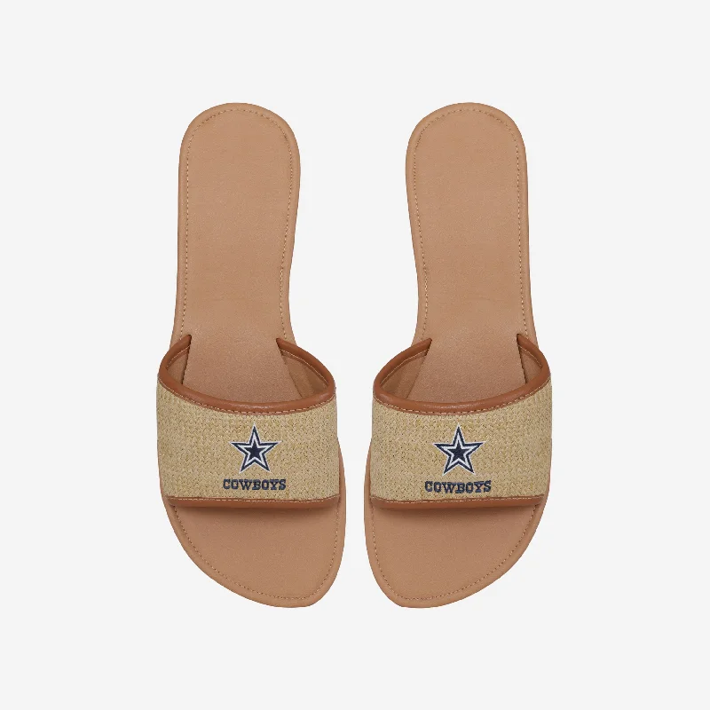 Dallas Cowboys Womens Straw Slide