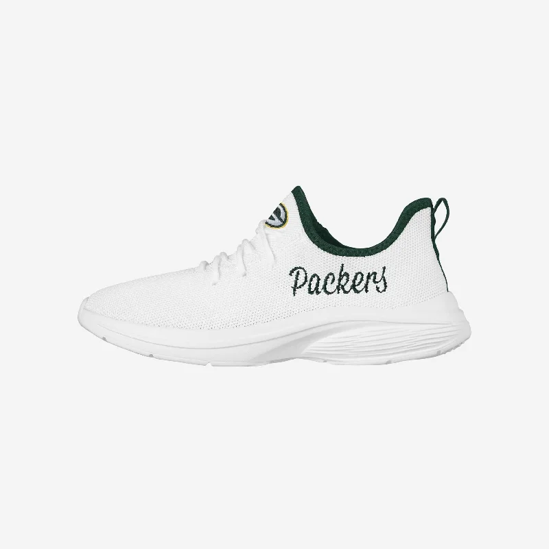 Green Bay Packers Womens Midsole White Sneakers