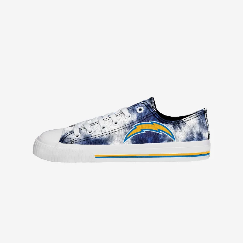 Los Angeles Chargers Womens Low Top Tie-Dye Canvas Shoe