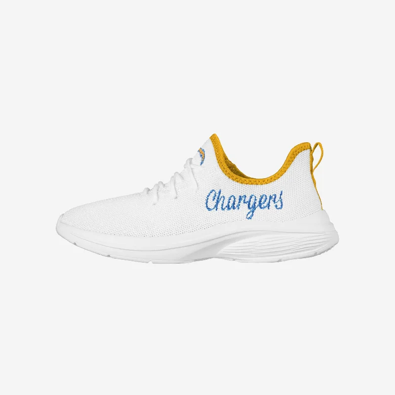 Los Angeles Chargers Womens Midsole White Sneakers