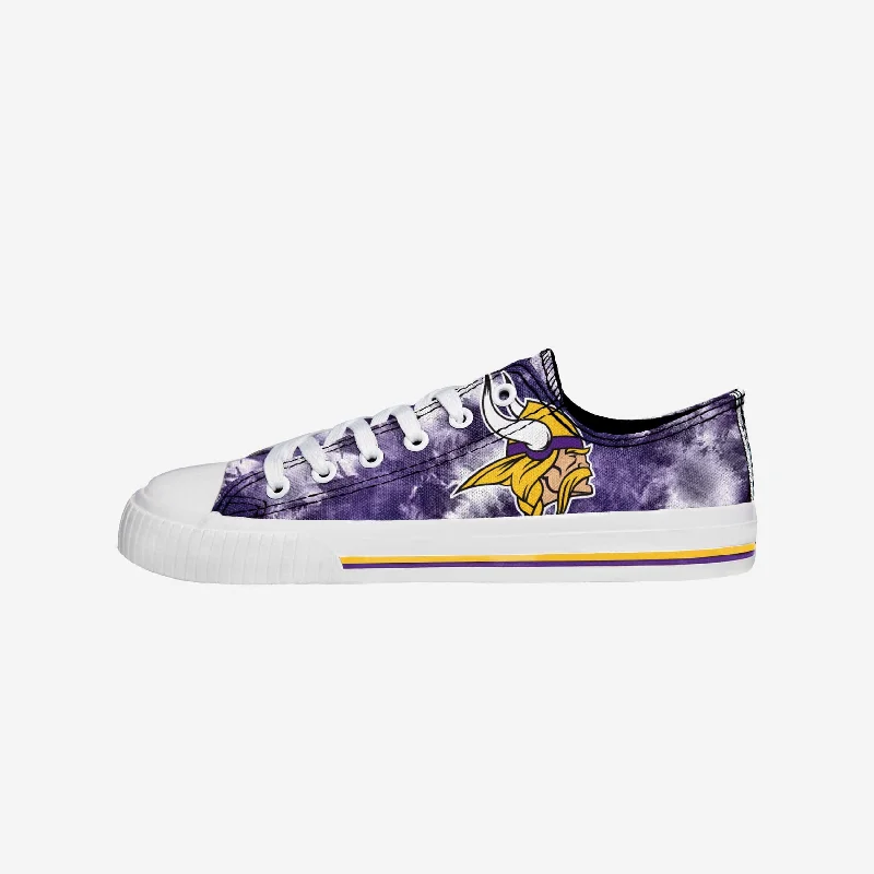 Minnesota Vikings Womens Low Top Tie-Dye Canvas Shoe