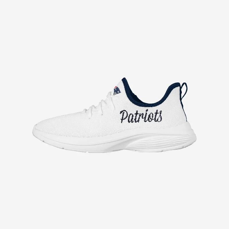 New England Patriots Womens Midsole White Sneakers