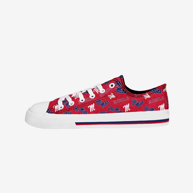 Ole Miss Rebels Womens Original Low Top Repeat Canvas Shoe